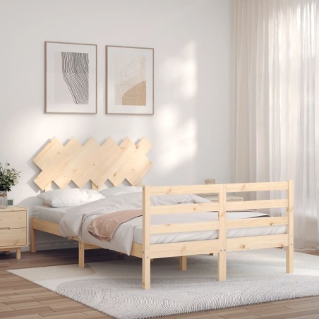 Giroletto con Testiera 4FT Small Double in Legno Massello