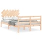 Giroletto con Testiera 4FT Small Double in Legno Massello
