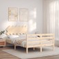 Giroletto con Testiera 4FT Small Double in Legno Massello