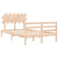 Giroletto con Testiera 4FT Small Double in Legno Massello