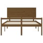 vidaXL Letto Anziani senza Materasso Marrone Ambra King Legno Massello vidaXL Letto Anziani senza Materasso Marrone Ambra King Legno Massello