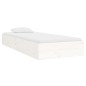 Giroletto Bianco in Legno Massello 75x190 cm 2FT6 Small Single Giroletto Bianco in Legno Massello 75x190 cm 2FT6 Small Single
