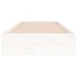Giroletto Bianco in Legno Massello 75x190 cm 2FT6 Small Single Giroletto Bianco in Legno Massello 75x190 cm 2FT6 Small Single