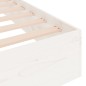 Giroletto Bianco in Legno Massello 75x190 cm 2FT6 Small Single Giroletto Bianco in Legno Massello 75x190 cm 2FT6 Small Single