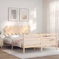 vidaXL Giroletto con Testiera 140x200 cm in Legno Massello vidaXL Giroletto con Testiera 140x200 cm in Legno Massello