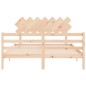 vidaXL Giroletto con Testiera 140x200 cm in Legno Massello vidaXL Giroletto con Testiera 140x200 cm in Legno Massello