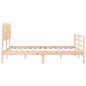 vidaXL Giroletto con Testiera 140x200 cm in Legno Massello vidaXL Giroletto con Testiera 140x200 cm in Legno Massello
