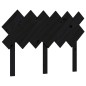 Giroletto con Testiera Nero 4FT Small Double in Legno Massello