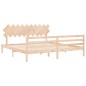 Giroletto con Testiera 200x200 cm in Legno Massello Giroletto con Testiera 200x200 cm in Legno Massello