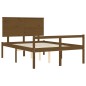 Giroletto con Testiera Miele 4FT6 Double in Legno Massello