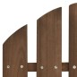 Sedia da Giardino con Poggiapiedi in Legno Marrone Sedia da Giardino con Poggiapiedi in Legno Marrone