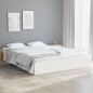 Giroletto Bianco in Legno Massello 120x190 cm 4FT Small Double Giroletto Bianco in Legno Massello 120x190 cm 4FT Small Double