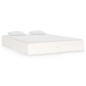 Giroletto Bianco in Legno Massello 120x190 cm 4FT Small Double Giroletto Bianco in Legno Massello 120x190 cm 4FT Small Double