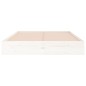 Giroletto Bianco in Legno Massello 120x190 cm 4FT Small Double Giroletto Bianco in Legno Massello 120x190 cm 4FT Small Double