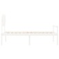 Giroletto con Testiera Bianco 90x200 cm in Legno Massello Giroletto con Testiera Bianco 90x200 cm in Legno Massello
