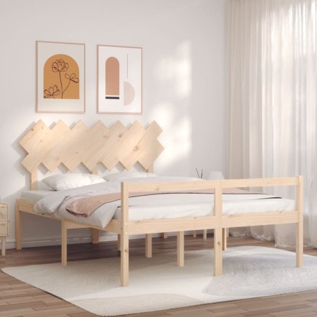 Giroletto con Testiera 140x190 cm in Legno Massello