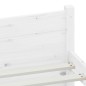 Giroletto Bianco in Legno Massello 120x190 cm 4FT Small Double Giroletto Bianco in Legno Massello 120x190 cm 4FT Small Double