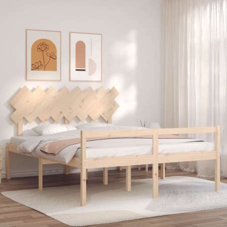 Giroletto con Testiera 160x200 cm in Legno Massello