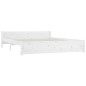Giroletto Bianco in Legno Massello 160x200 cm Giroletto Bianco in Legno Massello 160x200 cm
