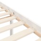 Giroletto con Testiera Bianco 5FT King in Legno Massello Giroletto con Testiera Bianco 5FT King in Legno Massello