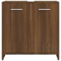vidaXL Armadietto Bagno Rovere Marrone 60x33x60cm Legno Ingegnerizzato vidaXL Armadietto Bagno Rovere Marrone 60x33x60cm Legno Ingegnerizzato