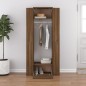 Mobili da Corridoio 2 pz Rovere Marrone in Legno Multistrato Mobili da Corridoio 2 pz Rovere Marrone in Legno Multistrato