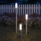 Lampioni da Giardino 3 pz Impermeabili in Acciaio Inox Lampioni da Giardino 3 pz Impermeabili in Acciaio Inox