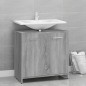 Armadietto Bagno Grigio Sonoma 60x33x60 cm in Legno Multistrato Armadietto Bagno Grigio Sonoma 60x33x60 cm in Legno Multistrato