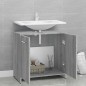 Armadietto Bagno Grigio Sonoma 60x33x60 cm in Legno Multistrato Armadietto Bagno Grigio Sonoma 60x33x60 cm in Legno Multistrato