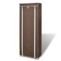 Scarpiera in Tessuto Richiudibile 57 x 29 x 162 cm Marrone Scarpiera in Tessuto Richiudibile 57 x 29 x 162 cm Marrone