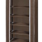 Scarpiera in Tessuto Richiudibile 57 x 29 x 162 cm Marrone Scarpiera in Tessuto Richiudibile 57 x 29 x 162 cm Marrone