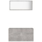 Set Mobili da Bagno 2 pz Grigio Cemento in Truciolato Set Mobili da Bagno 2 pz Grigio Cemento in Truciolato