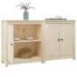 Credenze 2 pz 70x35x80 cm in Legno Massello di Pino Credenze 2 pz 70x35x80 cm in Legno Massello di Pino