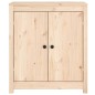 Credenze 2 pz 70x35x80 cm in Legno Massello di Pino Credenze 2 pz 70x35x80 cm in Legno Massello di Pino