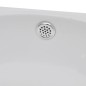 Lavello Ceramica con Foro Rubinetto e Troppo Pieno Bianco Lavello Ceramica con Foro Rubinetto e Troppo Pieno Bianco