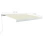 Tenda a Cassonetto Manuale 450x300 cm Crema Tenda a Cassonetto Manuale 450x300 cm Crema