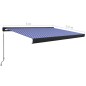 Tenda a Cassonetto Manuale 300x250 cm Blu e Bianca Tenda a Cassonetto Manuale 300x250 cm Blu e Bianca