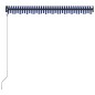 Tenda da Sole Retrattile Automatica 300x250 cm Blu e Bianca Tenda da Sole Retrattile Automatica 300x250 cm Blu e Bianca