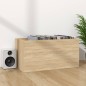 Contenitore per Vinili Rovere 71x34x36 cm in Legno Multistrato Contenitore per Vinili Rovere 71x34x36 cm in Legno Multistrato