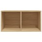 Contenitore per Vinili Rovere 71x34x36 cm in Legno Multistrato Contenitore per Vinili Rovere 71x34x36 cm in Legno Multistrato