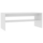 Tavolino da Salotto Bianco 100x40x40 cm in Legno Multistrato Tavolino da Salotto Bianco 100x40x40 cm in Legno Multistrato