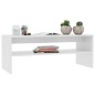 Tavolino da Salotto Bianco 100x40x40 cm in Legno Multistrato Tavolino da Salotto Bianco 100x40x40 cm in Legno Multistrato