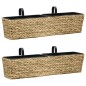 Fioriere da Giardino 2 pz in Giacinto Intrecciato Fioriere da Giardino 2 pz in Giacinto Intrecciato