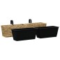 Fioriere da Giardino 2 pz in Giacinto Intrecciato Fioriere da Giardino 2 pz in Giacinto Intrecciato