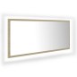 Specchio da Bagno LED Rovere Sonoma 100x8,5x37 cm in Acrilico Specchio da Bagno LED Rovere Sonoma 100x8,5x37 cm in Acrilico