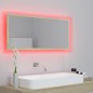 Specchio da Bagno LED Rovere Sonoma 100x8,5x37 cm in Acrilico Specchio da Bagno LED Rovere Sonoma 100x8,5x37 cm in Acrilico