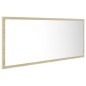 Specchio da Bagno LED Rovere Sonoma 100x8,5x37 cm in Acrilico Specchio da Bagno LED Rovere Sonoma 100x8,5x37 cm in Acrilico