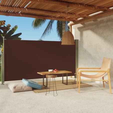 vidaXL Tenda Laterale Retrattile per Patio 160x300 cm Marrone