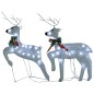 Renne e Slitta di Natale Decorazione Esterni 100 LED Bianco Renne e Slitta di Natale Decorazione Esterni 100 LED Bianco