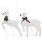 Renne e Slitta di Natale Decorazione Esterni 100 LED Bianco Renne e Slitta di Natale Decorazione Esterni 100 LED Bianco